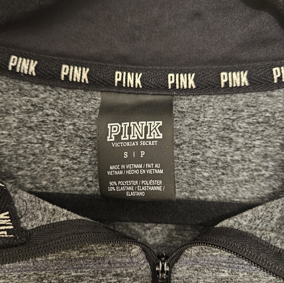 Victoria's Secret PINK Activewear Quarter Zip Pull Over - Picture 4 of 4